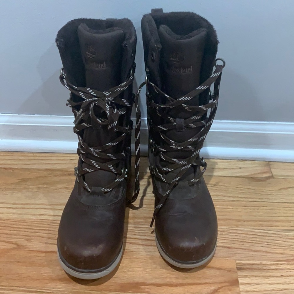 Brown, warm Timberland High Winter Boot
